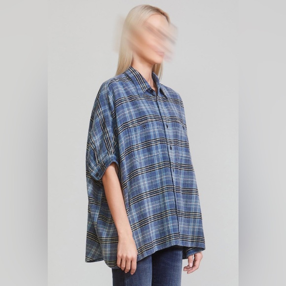 R13 Plaid Oversized Boxy Shirt. Size small - Picture 9 of 13